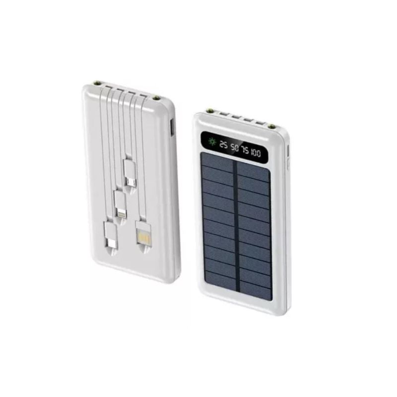 GENERICO - Cargador Bateria Portatil Solar 20.000 Mah 2 Usb Powerbank