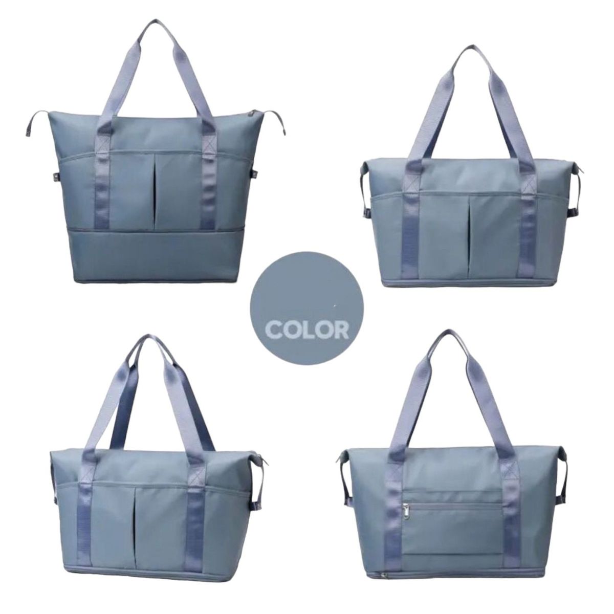 GENERICO - Bolso Extendible De Viaje Avión 10kg Azul