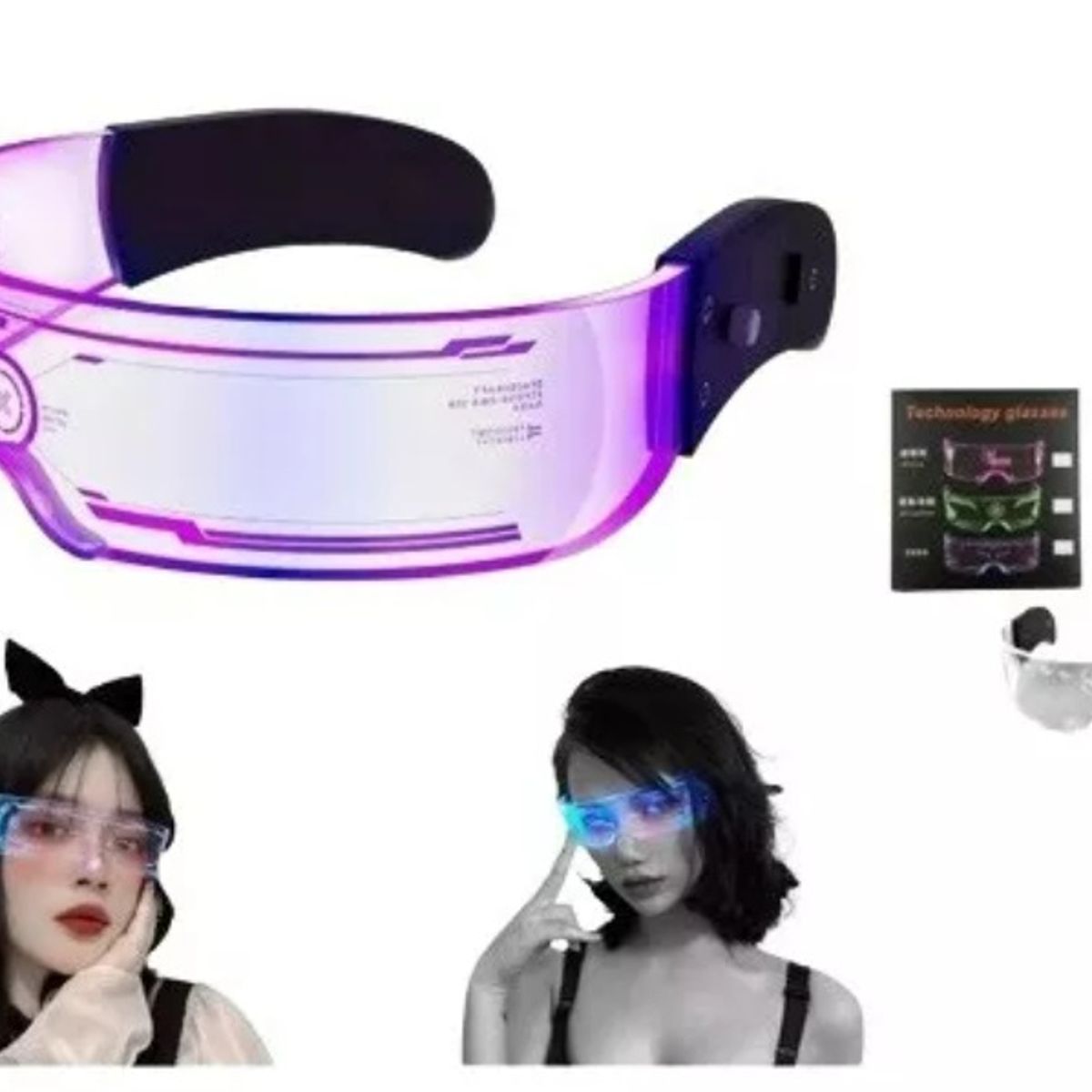 GENERICO - Lentes Gafas Fiesta + Luces Led Fiestas Y Eventos