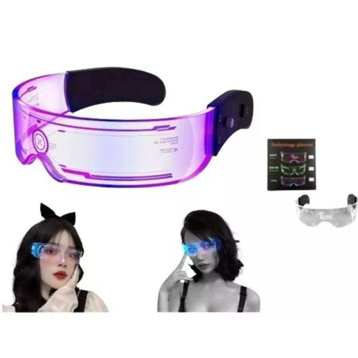 GENERICO - Lentes Gafas Fiesta + Luces Led Fiestas Y Eventos