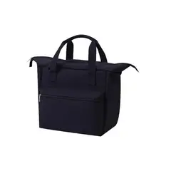 GENERICO - Lonchera Termica Colacion Viaje Gigante 40x15x30cm Negro