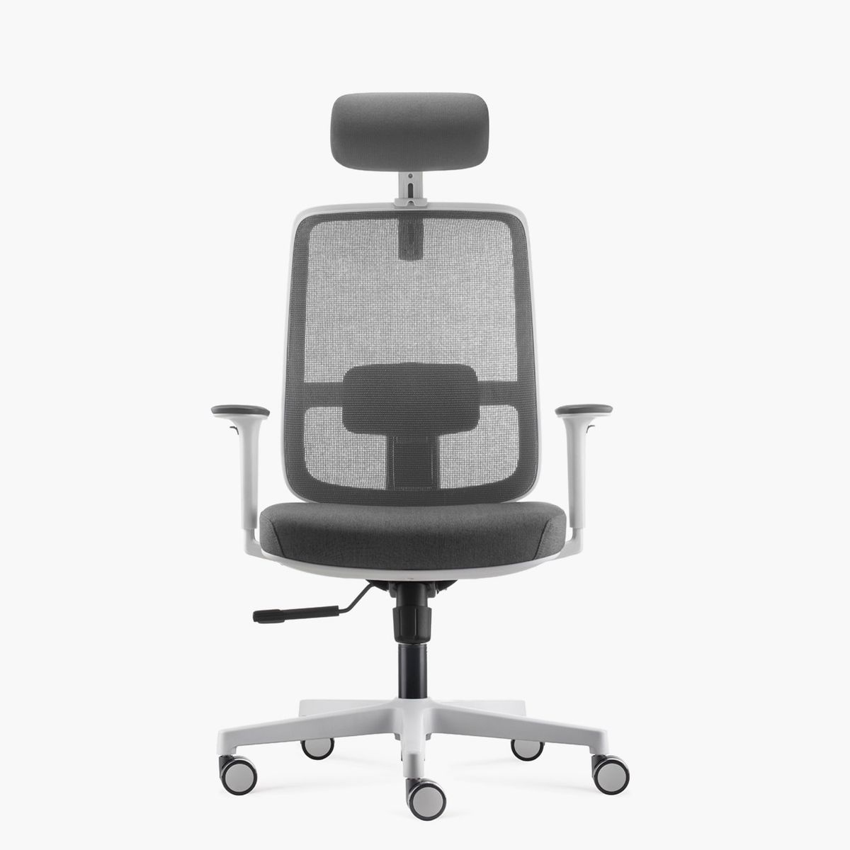 FORM OFFICE - Silla Oficina Lotto con cabecero Gris Claro Form