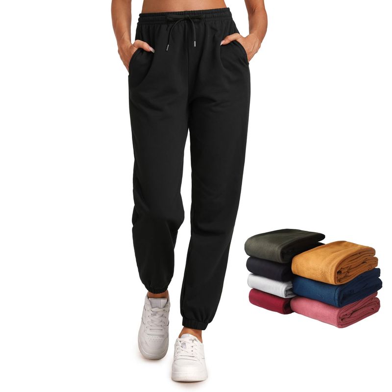 EVERSO - Pack 3 Pantalones Buzo Joggers De Mujer Forrado Polar Con Puño