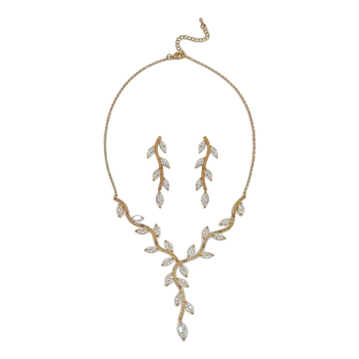 GENERICO - Set De Collar Y Aros Para Fiesta Canela