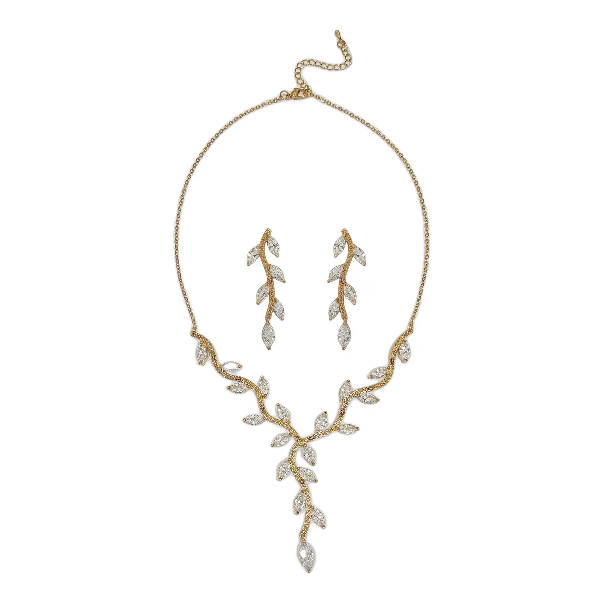 GENERICO - Set De Collar Y Aros Para Fiesta Canela