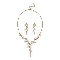 Set De Collar Y Aros Para Fiesta Canela