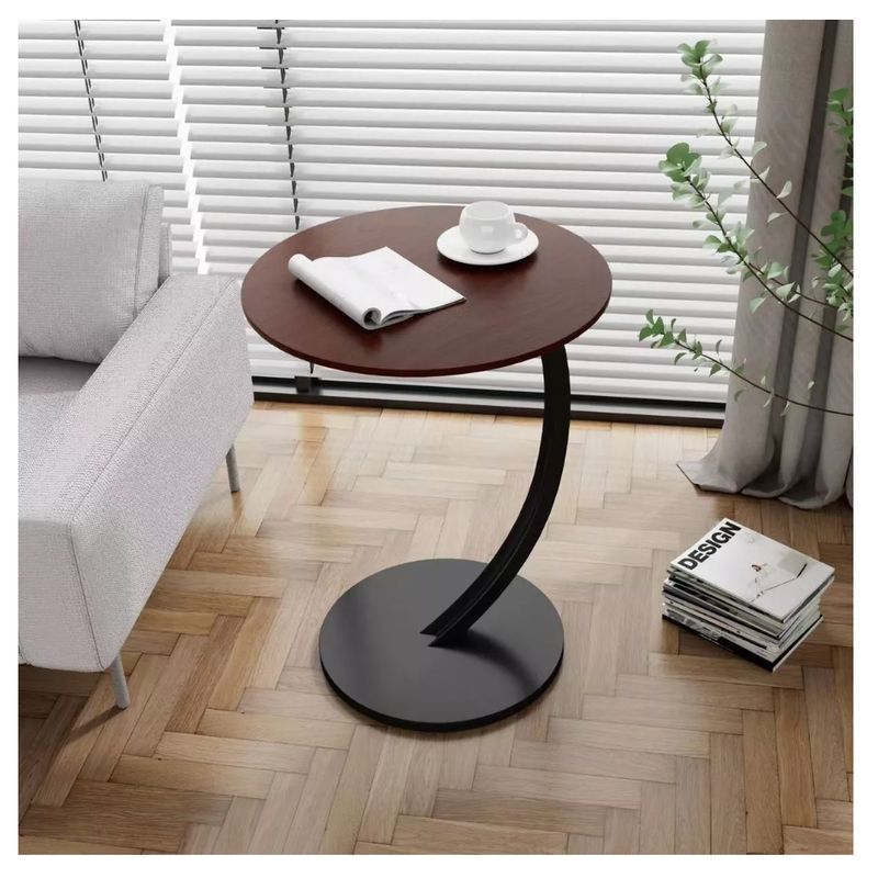HOMER DESIGN - Mesa De Centro Lateral Living Vanguardia Madera Nactural