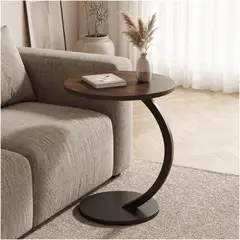 HOMER DESIGN - Mesa De Centro Lateral Living Vanguardia Madera Nactural