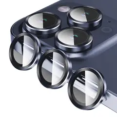 GENERICO - Protector De Camara Para iPhone 15 Pro Max-15 Pro - Azul