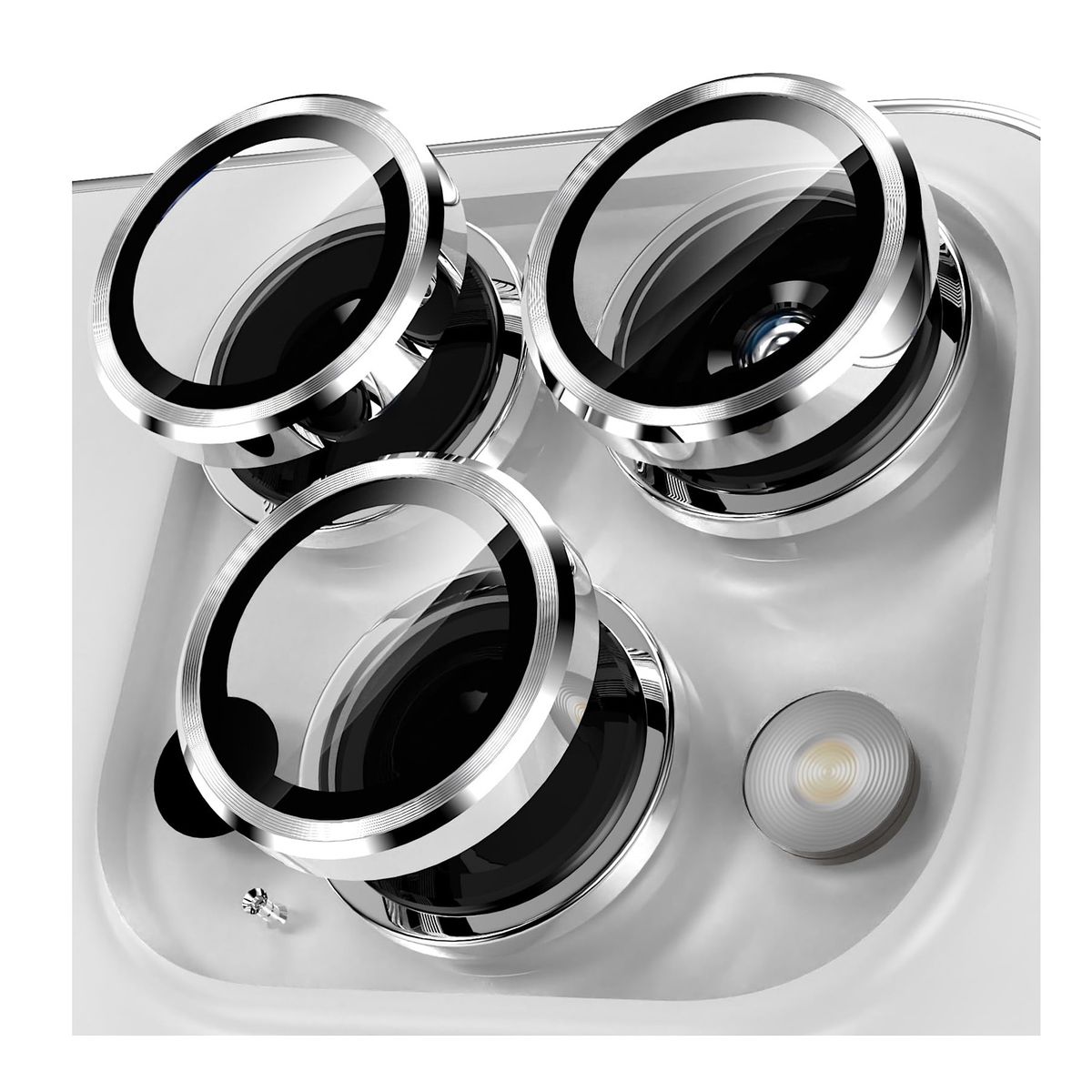 GENERICO - Protector De Camara Para iPhone 15 Pro Max-15 Pro - Silver