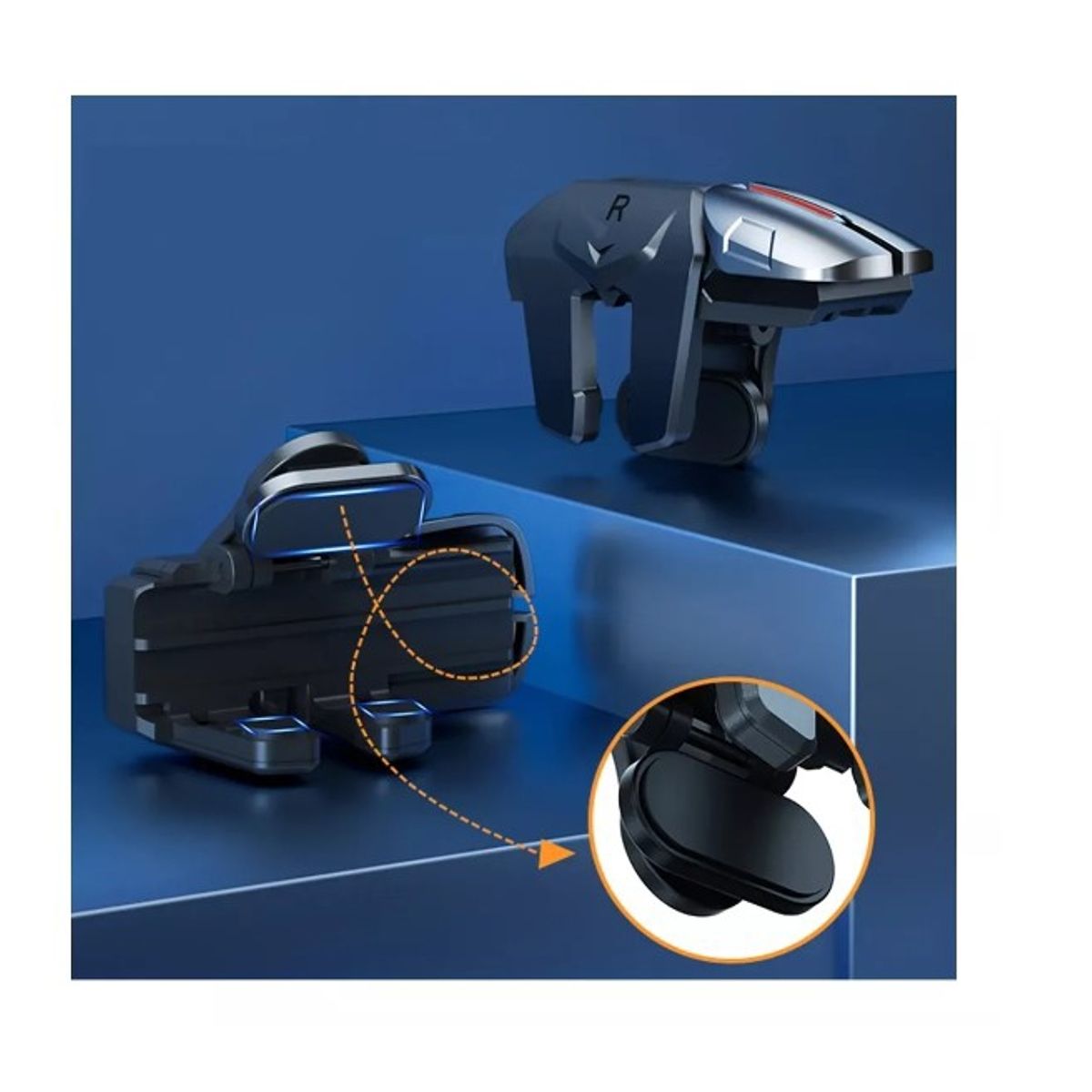 GENERICO - Gatillos Gamer Botones Dobles Competitivo F6 Para Móvil Cod