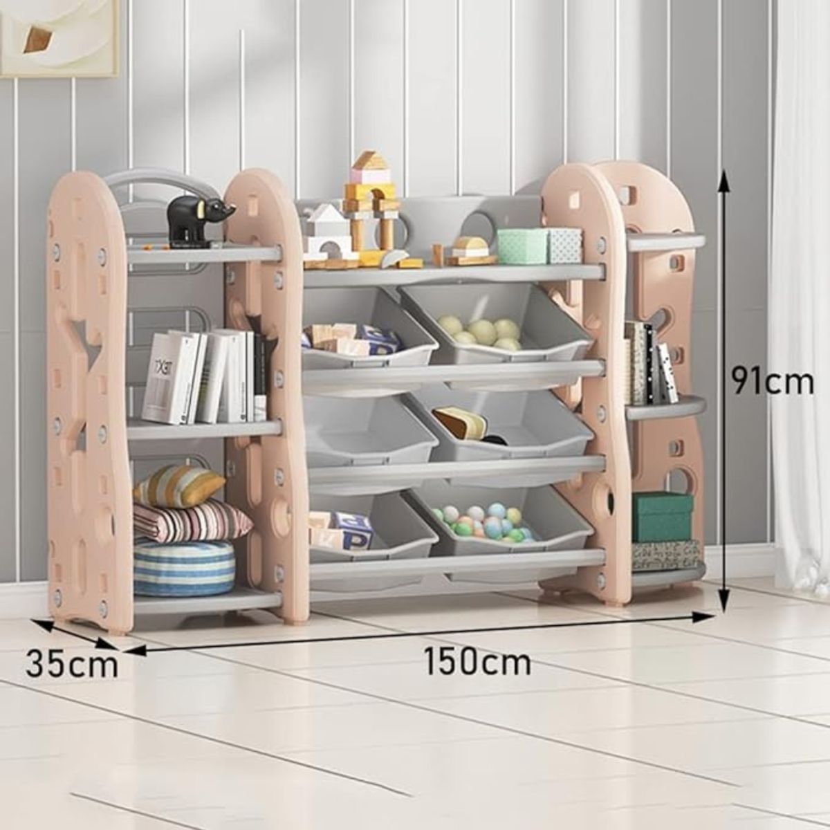 CRUSEC - Gabinete Organizador Vitrina De Juguetes Para Niños