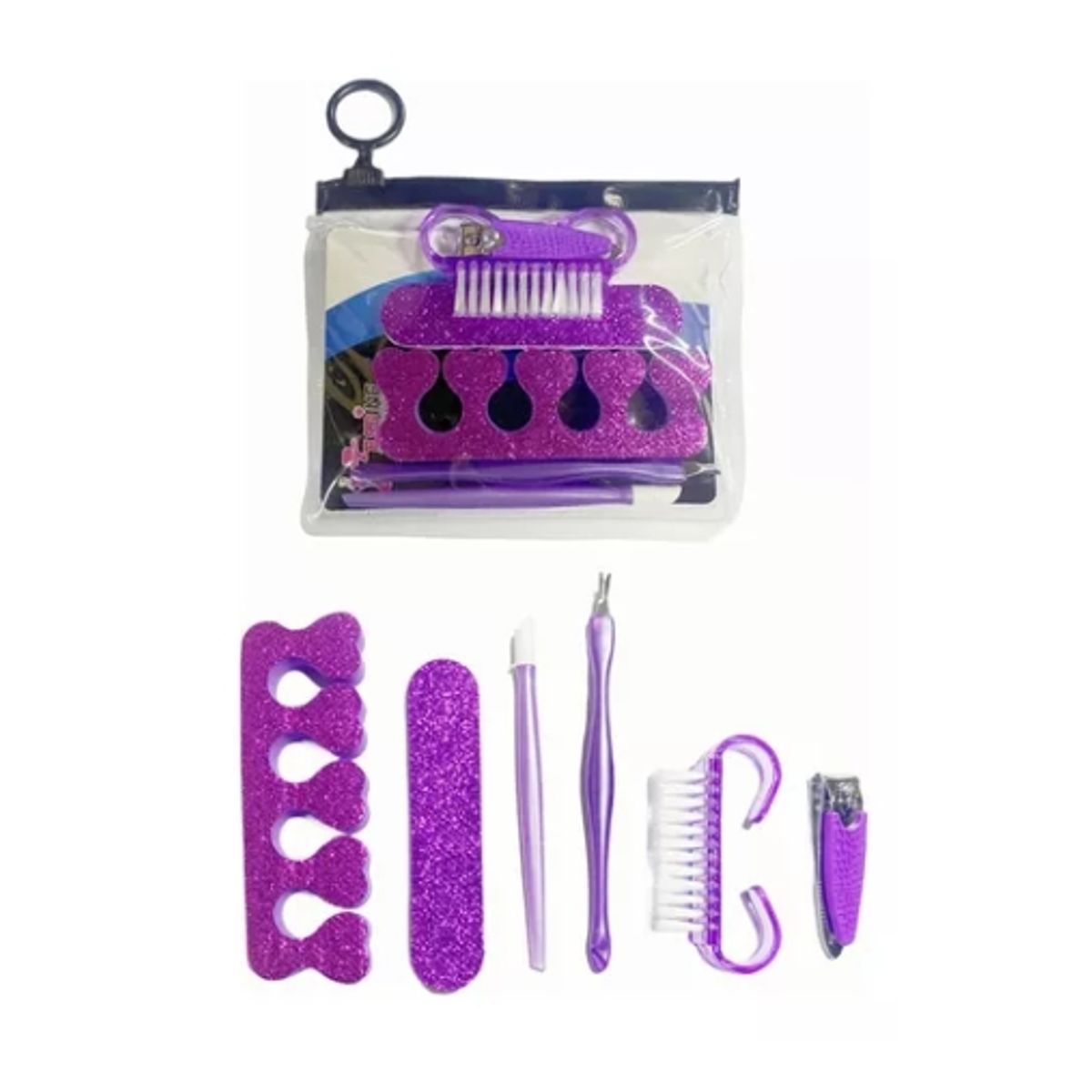 GENERICO - Kit De Manicura Y Pedicura Belleza Personal Set 6 Piezas.