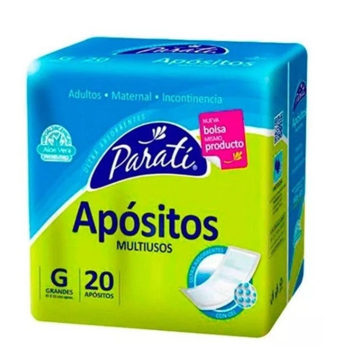 GENERICO - Apositos Para Ti Talla G, 6 Paquete 120 unidades