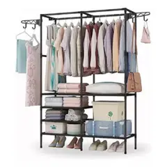 OEM - Organizador de Ropa Perchero Armable 107x36x173cm