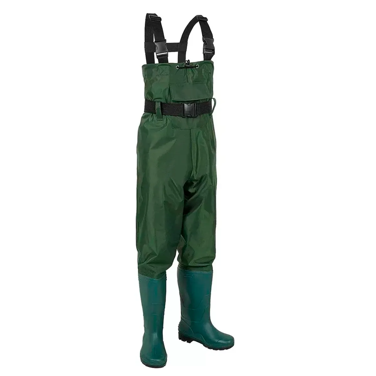 GENERICO - Traje Pesca wader Impermeable Pvc Pecho Con Botas, Talla 43