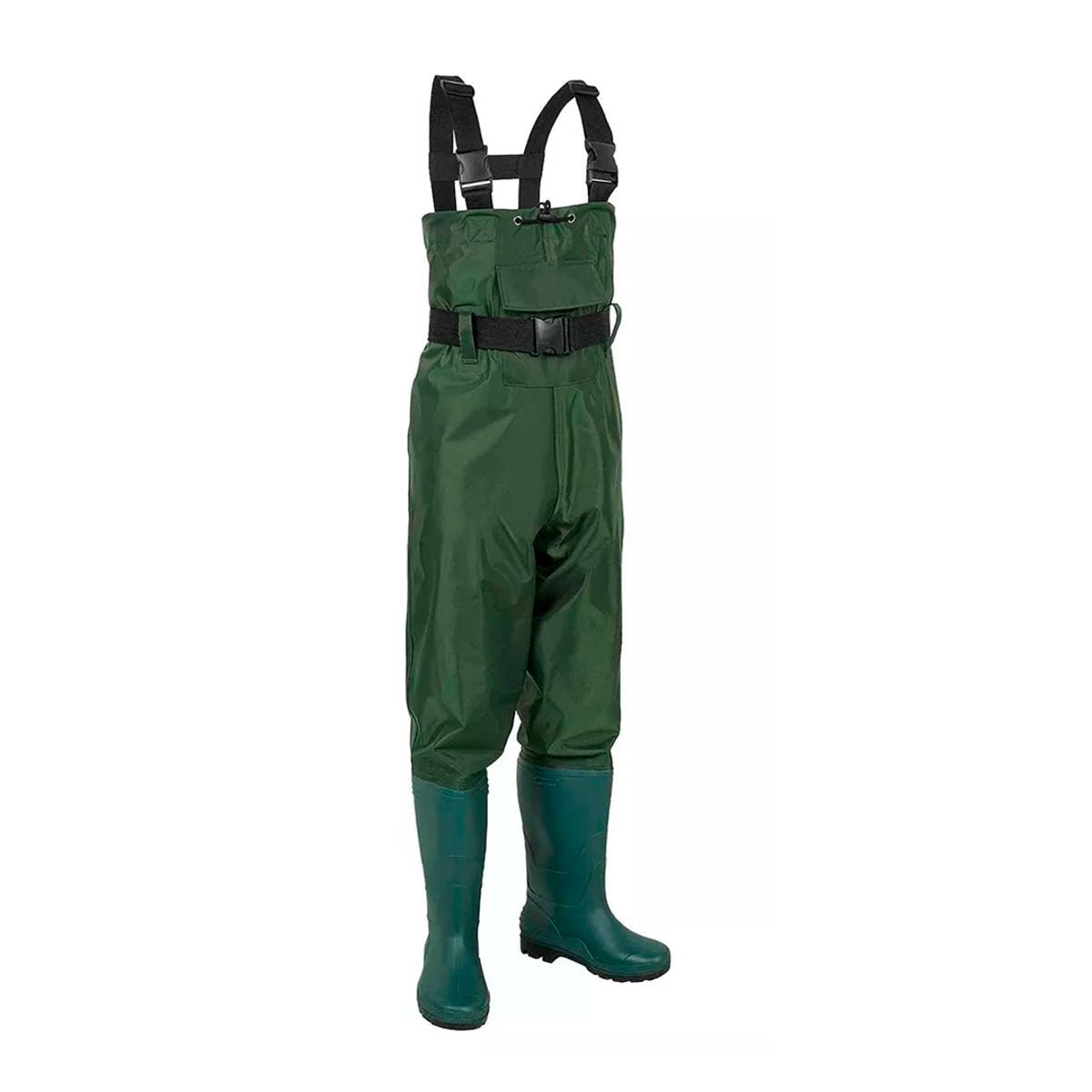 GENERICO - Traje Pesca wader Impermeable Pvc Pecho Con Botas, Talla 43