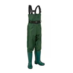 GENERICO - Traje Pesca wader Impermeable Pvc Pecho Con Botas, Talla 43