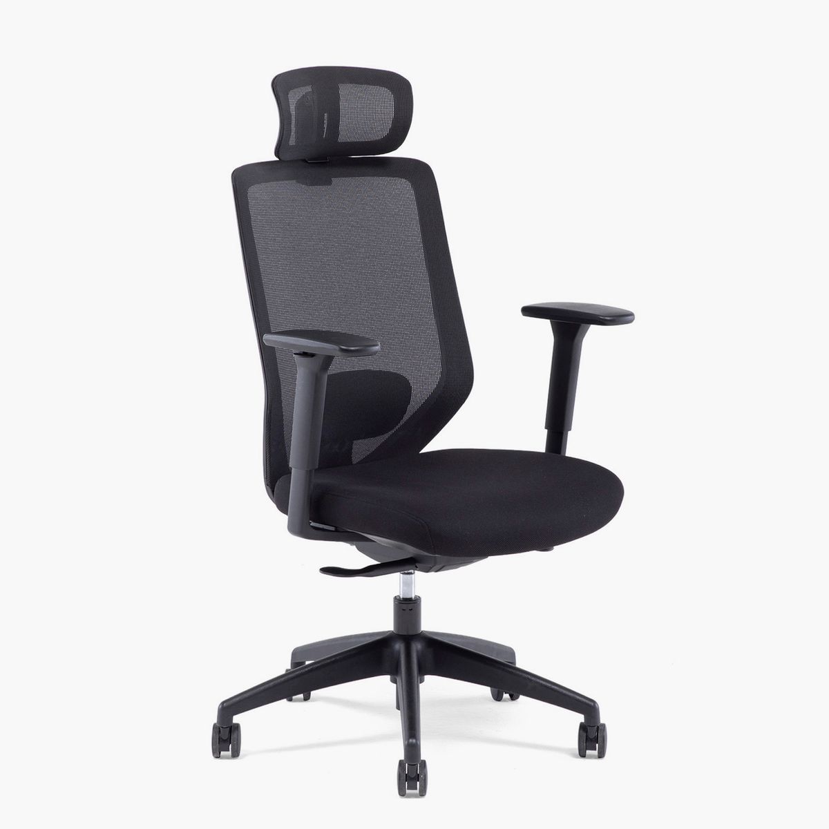 FORM OFFICE - Silla Oficina Focus Negro con cabecero Form