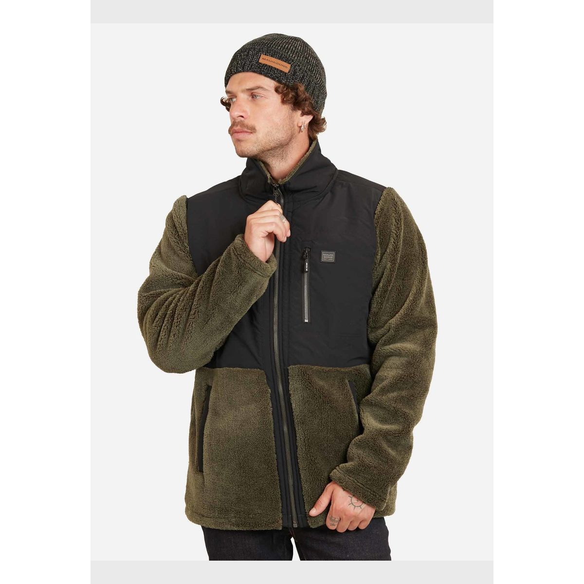 MAUI AND SONS - Poleron Chiporro All Winter Verde Hombre Maui And Sons