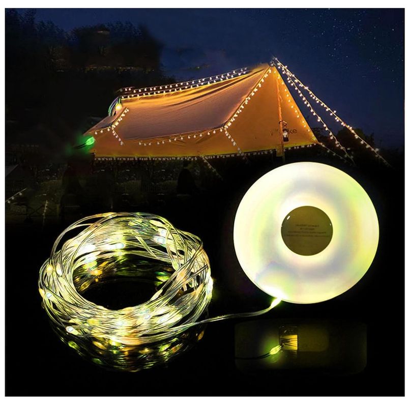 GENERICO - Cadena de Luces Camping USB String Lights LED