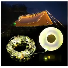 GENERICO - Cadena de Luces Camping USB String Lights LED