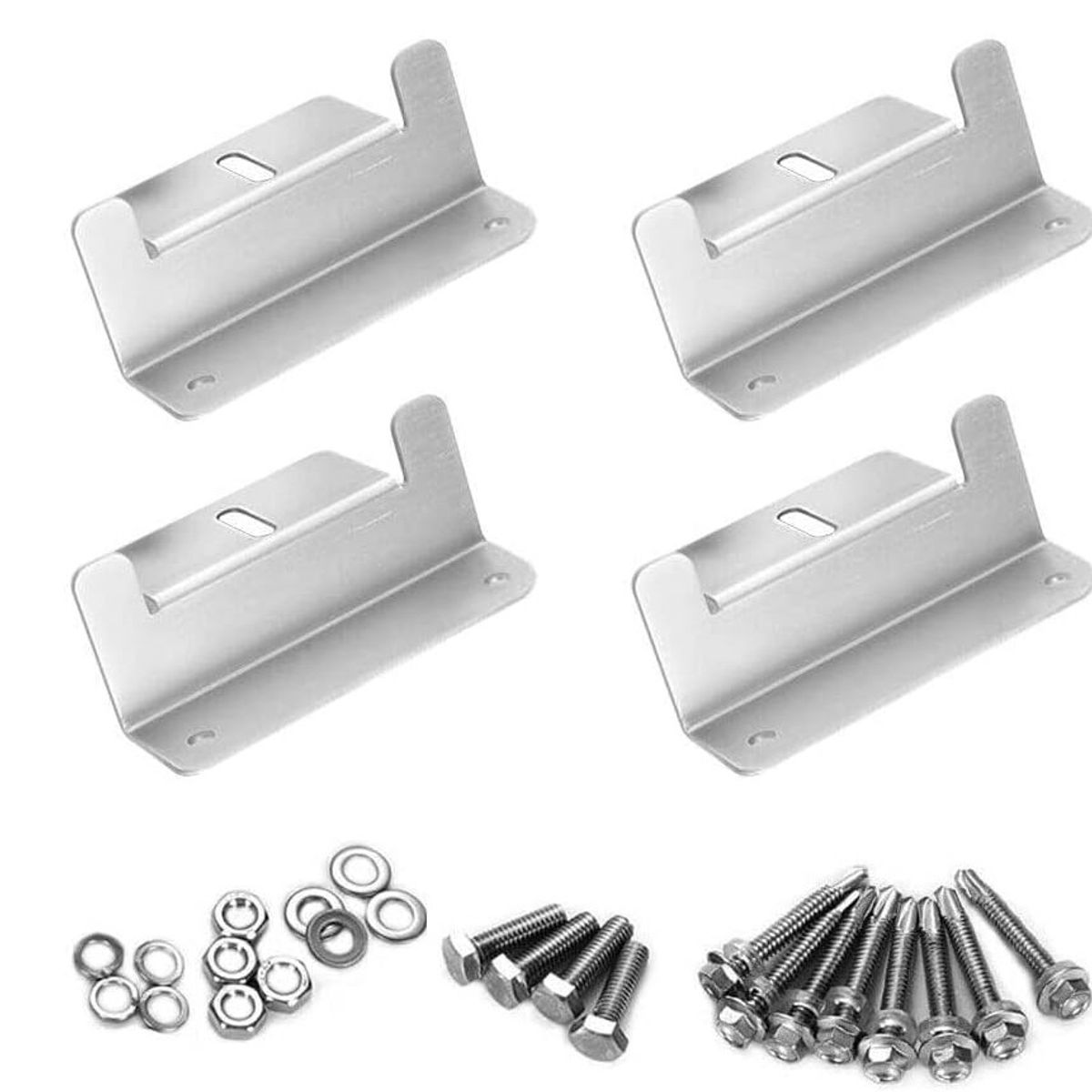 KUANGYE - Kit Fijación De Montaje Panel Solar 4 Piezas