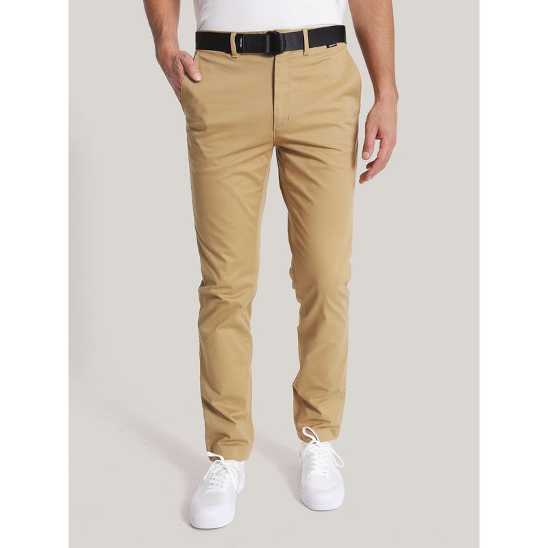 CALVIN KLEIN - Pantalón Chino Modern Twill Café Calvin Klein