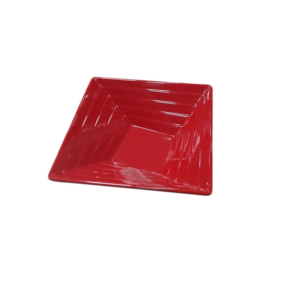 IMAHE - Set De 4 Bowl Cuadrado Melamina 15 Cm. Rojo IMAHE