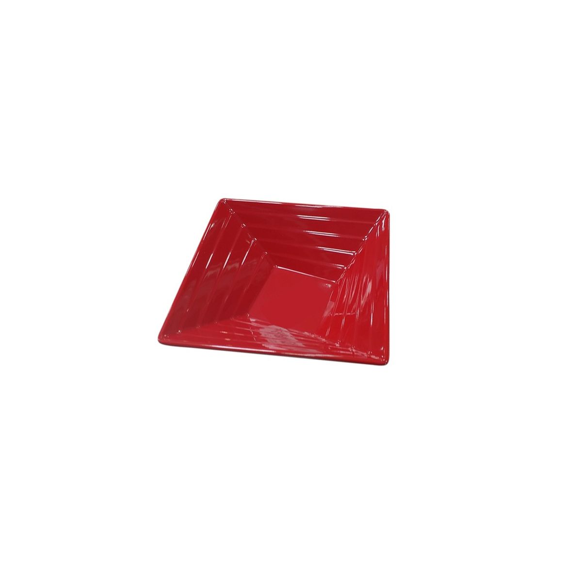 IMAHE - Set De 4 Bowl Cuadrado Melamina 15 Cm. Rojo IMAHE