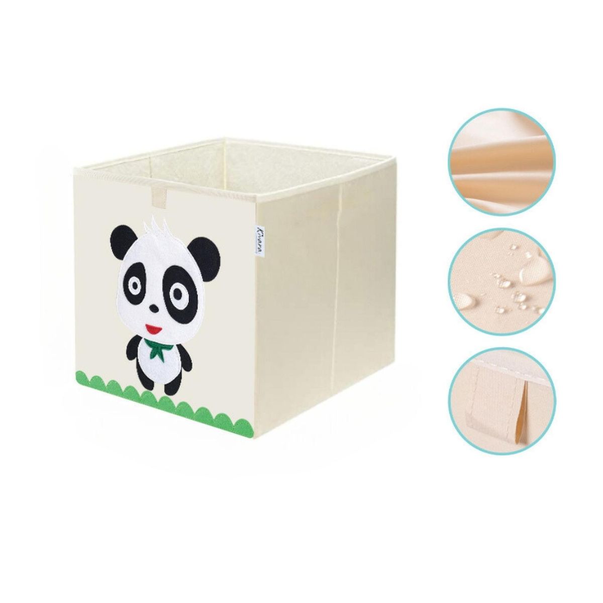 KIVARA - Caja Organizador Juguetes Ropa Infantil Kivara Oso Panda