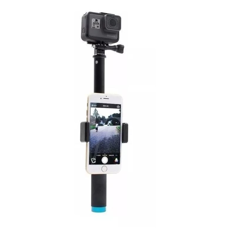 GENERICO - Gopro Bastón Retráctil Selfie Monopod Con Tripode