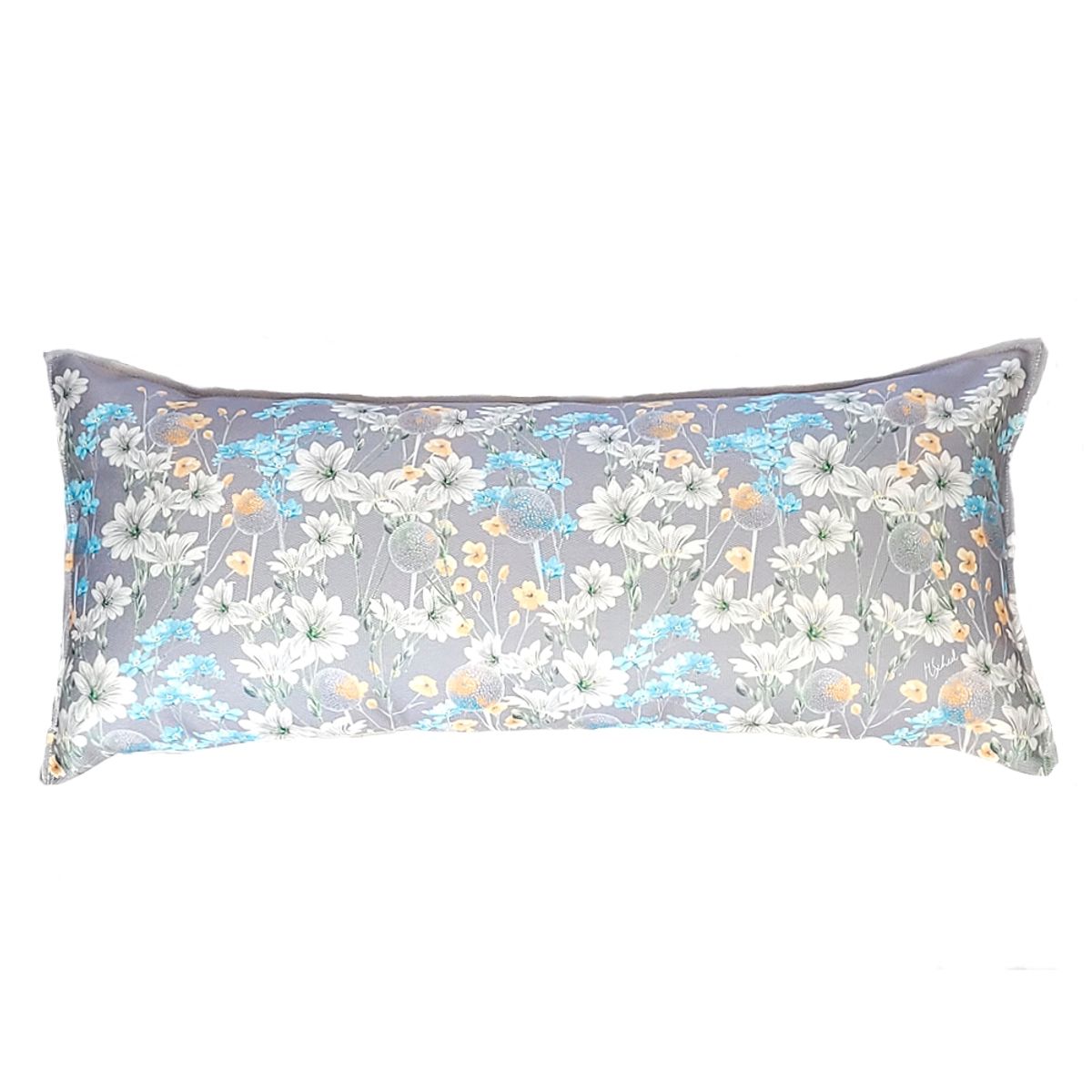 MARGARITA SCHEEL BY CASA ALVARINHO - COJÍN MARISA NO ME OLVIDES SOBRE GRIS XL