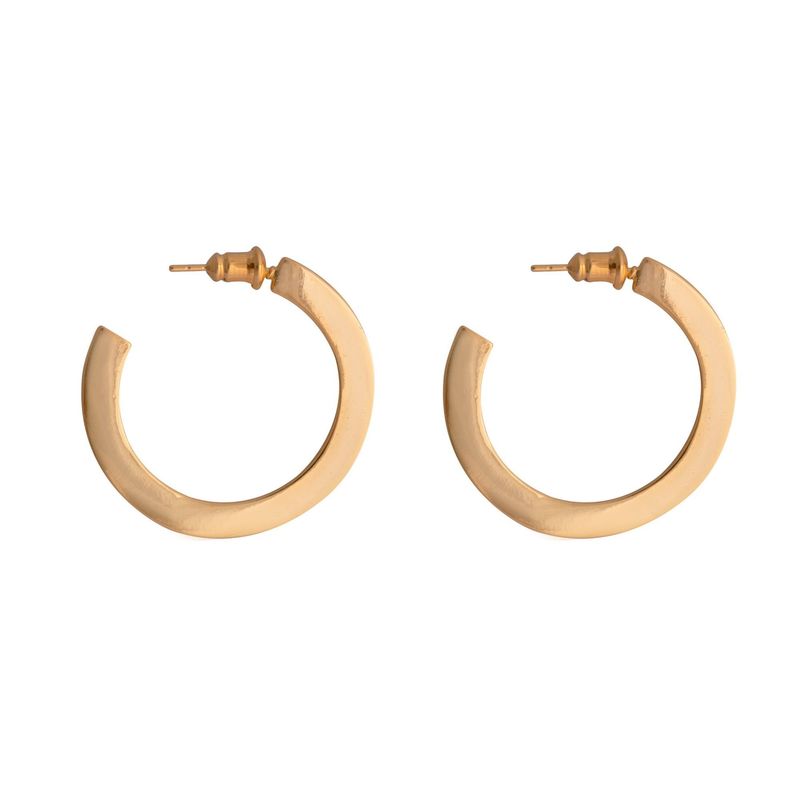 BOAZ JOYAS - ARGOLLAS AILA 30MM BAÑADAS EN ORO