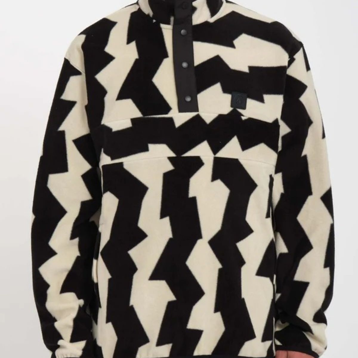 VOLCOM - Poleron Polar Mock Neck Negro Hombre Volcom