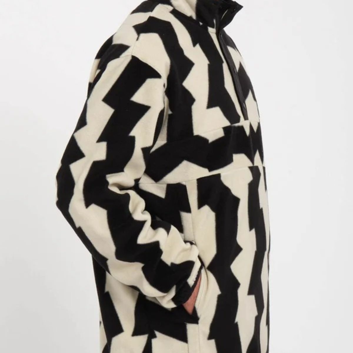 VOLCOM - Poleron Polar Mock Neck Negro Hombre Volcom