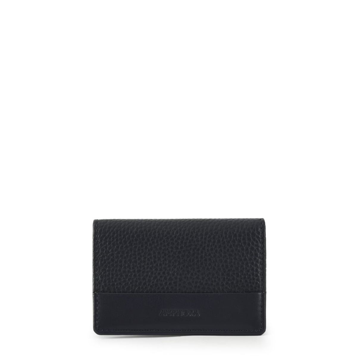 AMPHORA - Billetera bautista cuero azul oscuro