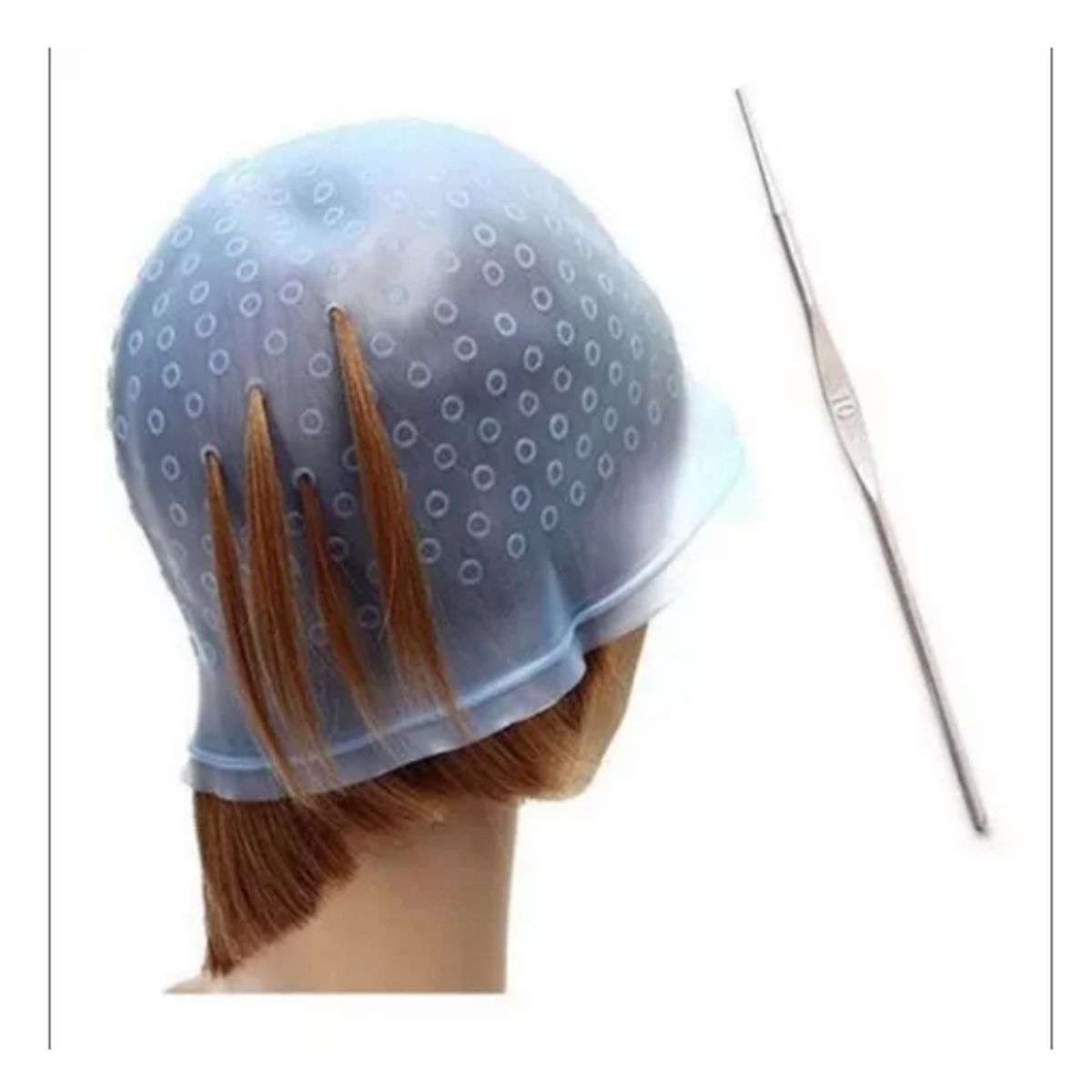 GENERICO - 6 Gorro Visos Goma / Tintura Decolorante Peluquería