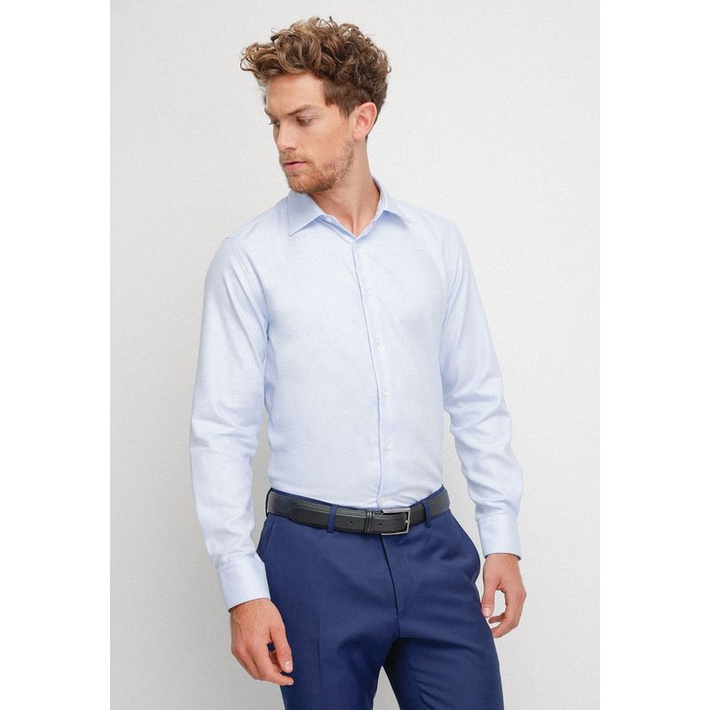 TRIAL - Camisa hombre Formal Slim Fit Vercelli Algodón Celeste
