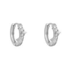 BOAZ JOYAS - ARGOLLAS ARLA BAÑADAS EN ORO BLANCO