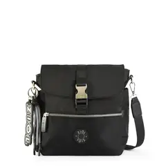 ZIOL - Cartera bandolera con tapa mediana tavira negro