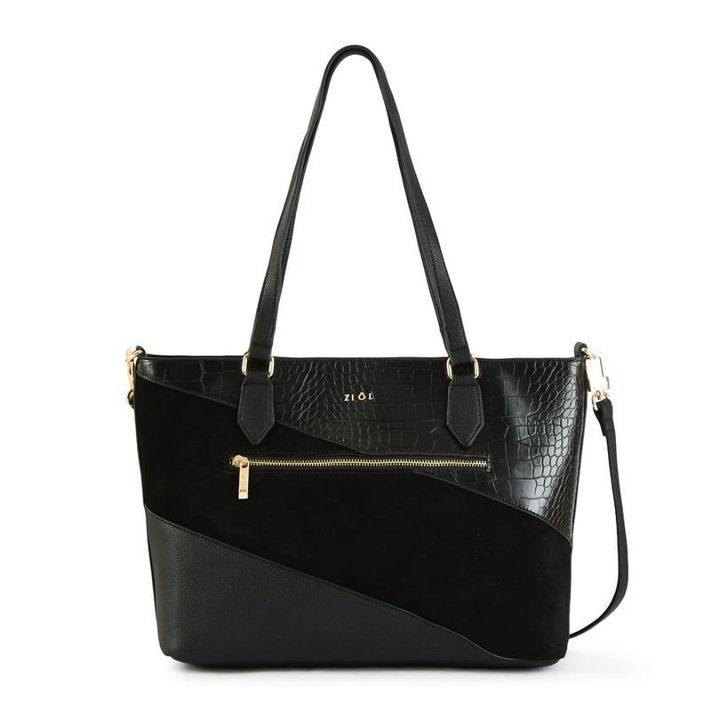 ZIOL - Cartera dos asas mediana susuan negro