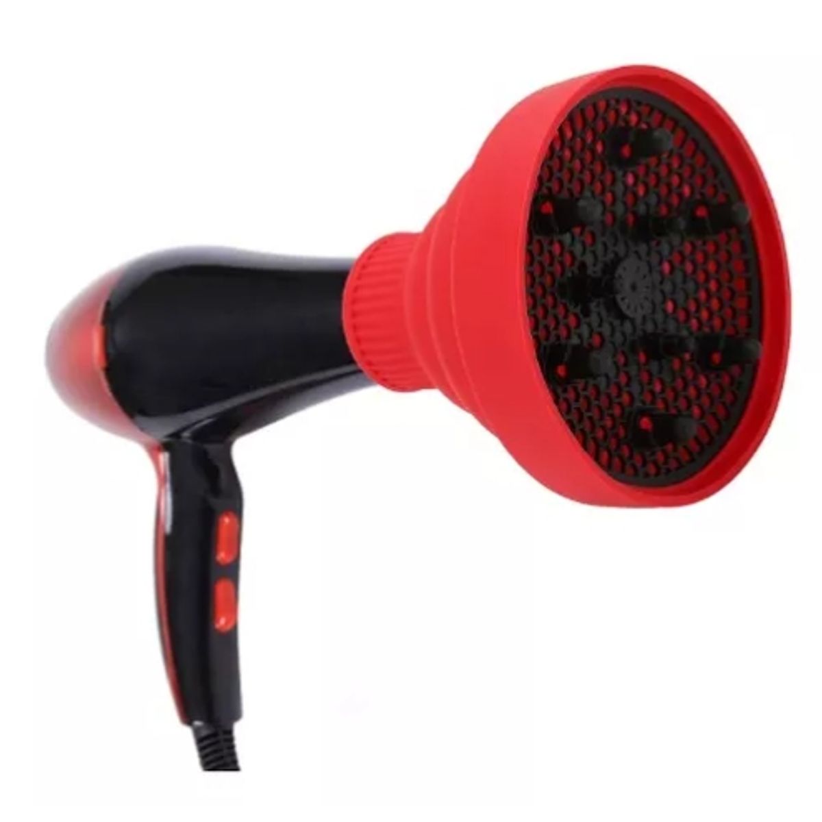 GENERICO - Difusor Plegable De Silicona Para Secador De Cabello Rojo