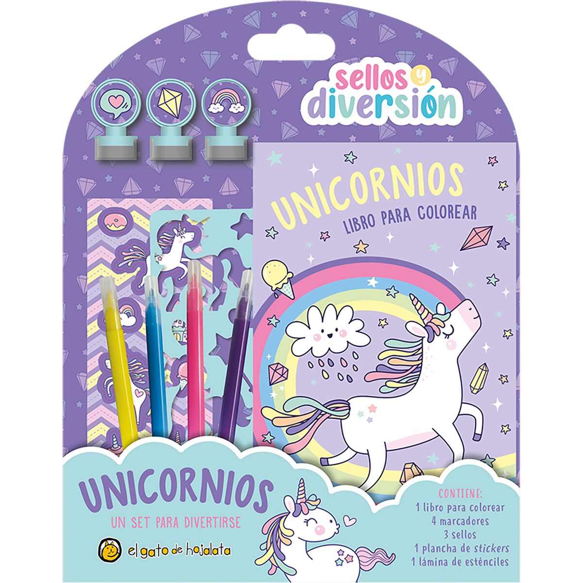 EDITORIAL GUADAL - Libro Sellos Y Diversión Unicornios