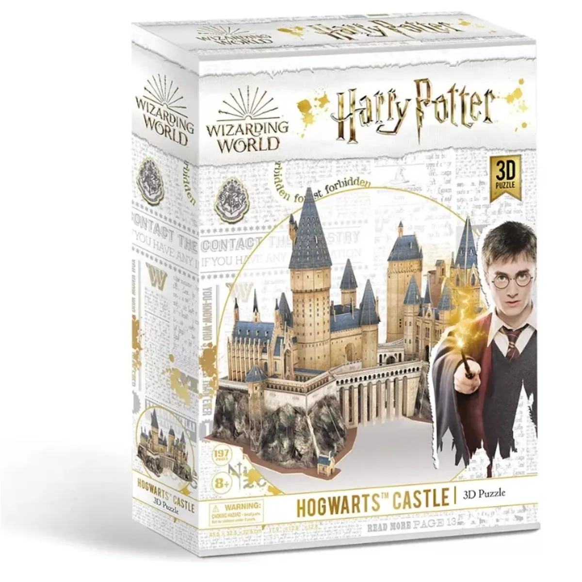 GENERICO - Puzzle 3D CubicFun Harry Potter Hogwarts castle 197 piezas