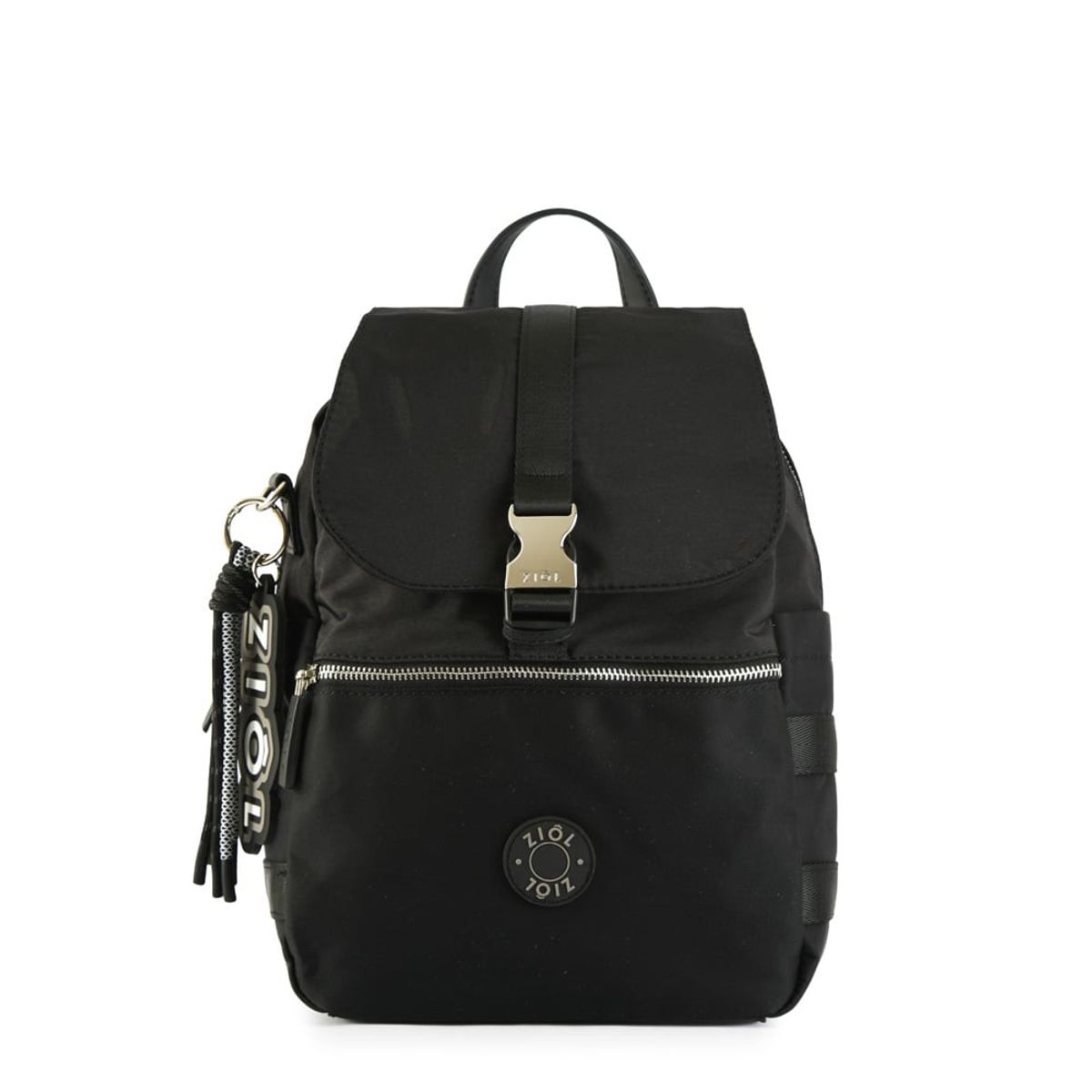 ZIOL - Mochila con tapa tavira mediana negro