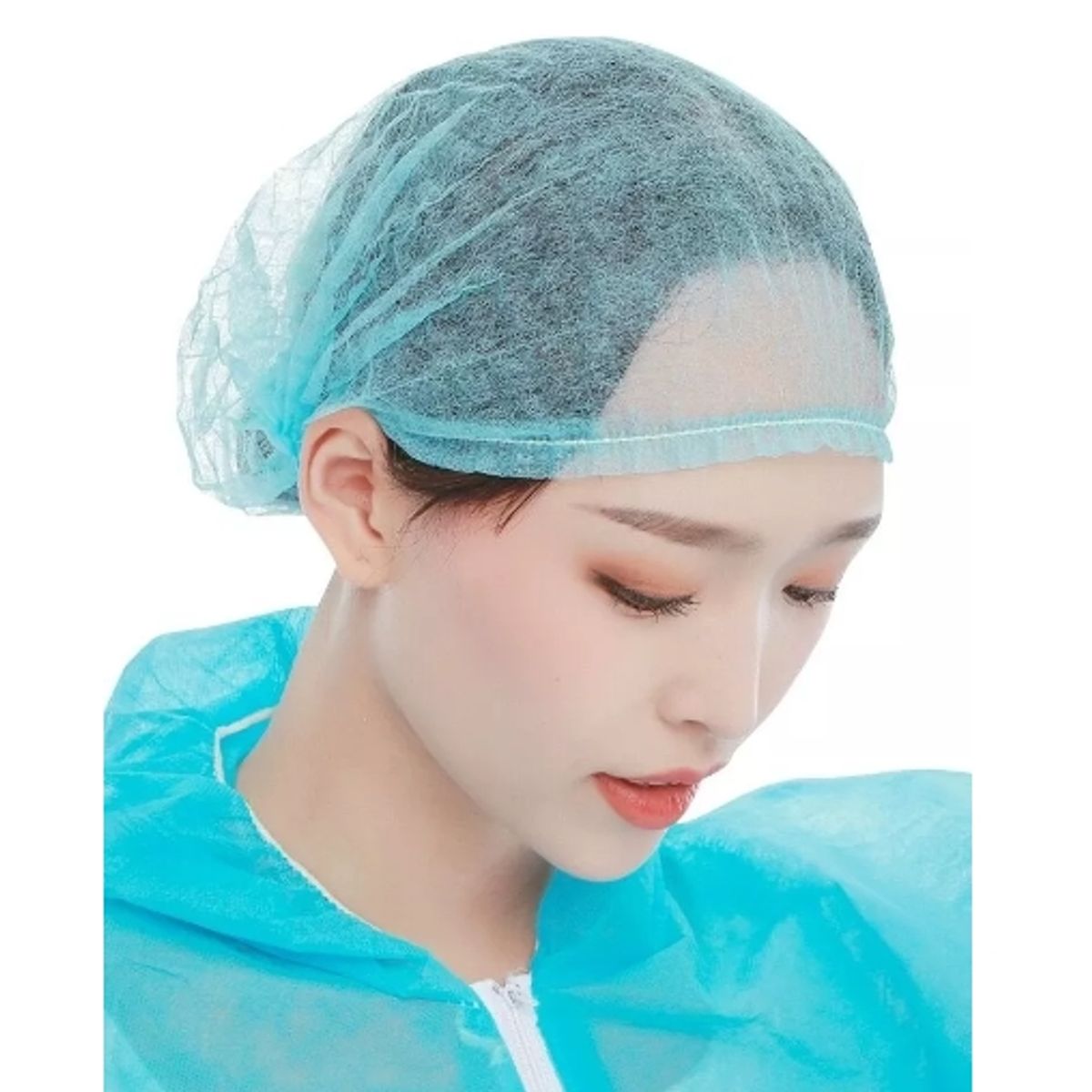 GENERICO - Pack Desechables Para Cabello 100 Unidades Color Azul