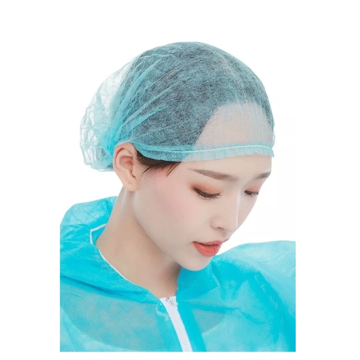 GENERICO - Pack Desechables Para Cabello 100 Unidades Color Azul