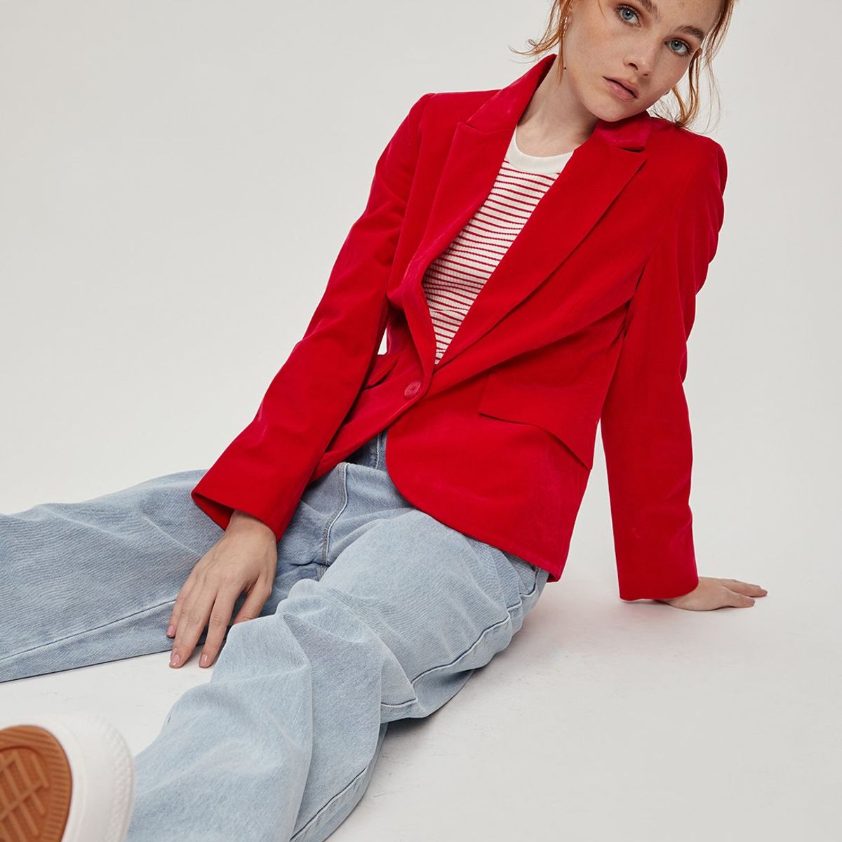 IO - Blazer Rojo Mujer Io