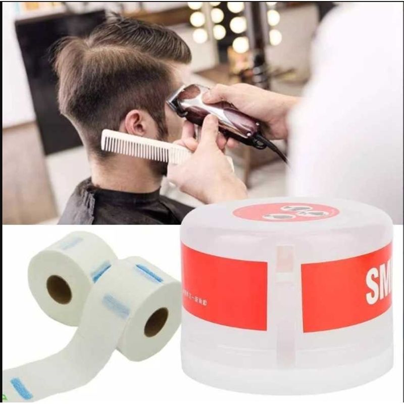 GENERICO - Dispensador Papel Cuello Barberia Peluqueria Porta Rollo Transparente